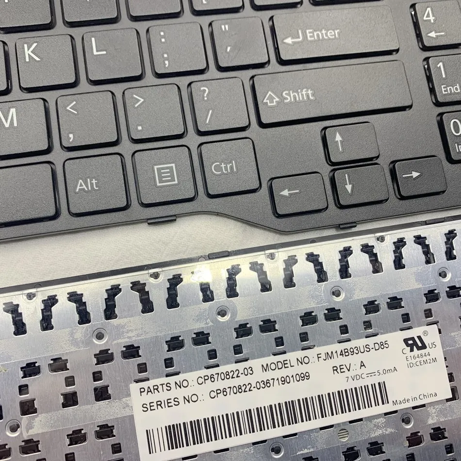 US Laptop Keyboard For Fujistu E754 Lifebook E557 E753 E756 E554 E556 CP670825-03 US Layout