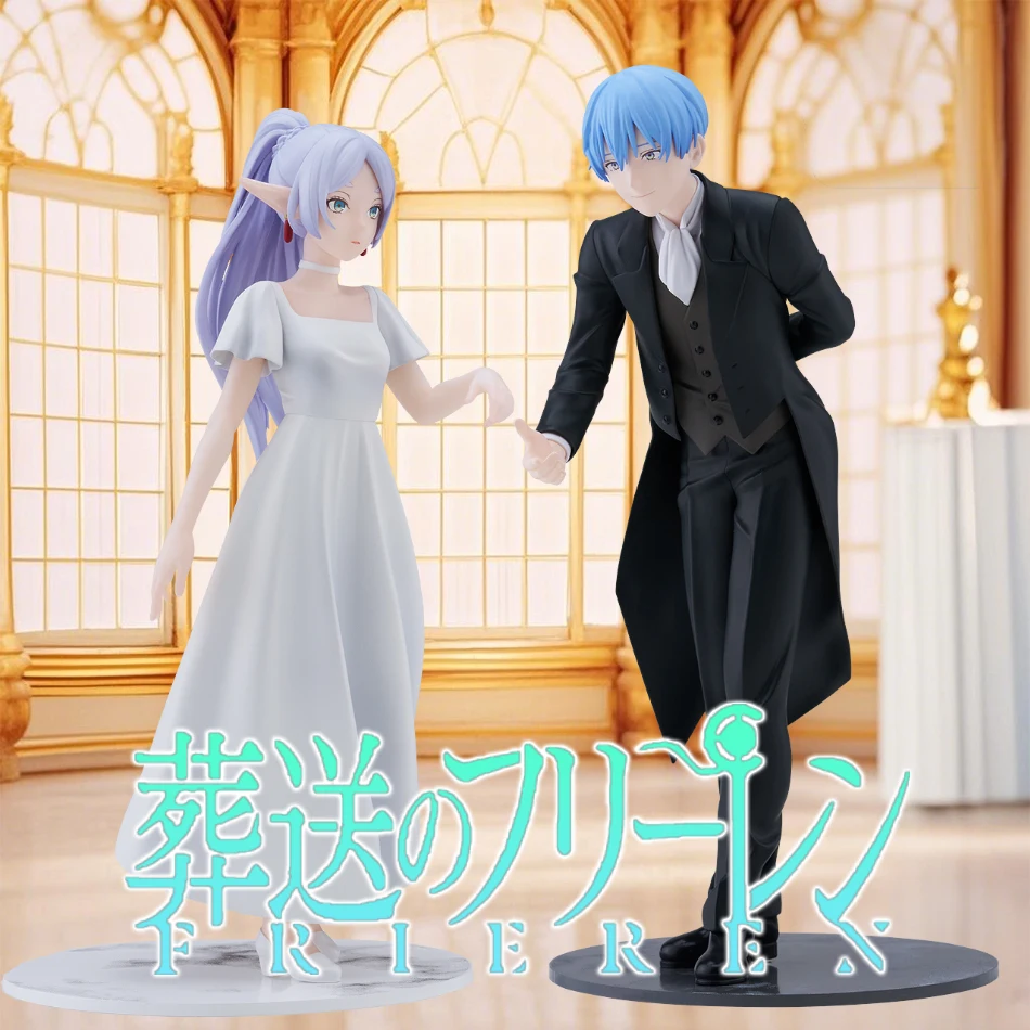 18-20CM Frieren Beyond Journeys End Anime-Figur Zweiteilig Frieren Himmel Heiratsantrag Tanzpaar PVC Sammlermodell Spielzeug Geschenk