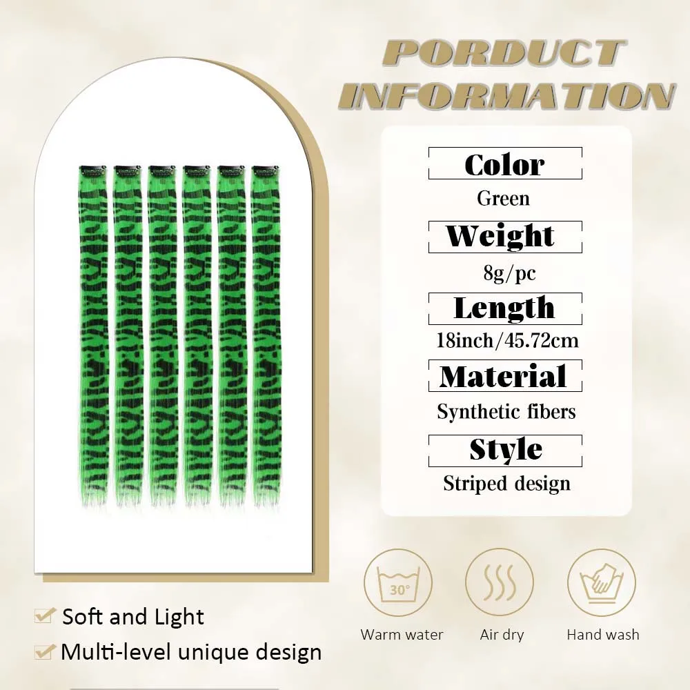 ชุดต่อผมแบบคลิปหนีบ 6 ชิ้น/ชุด ลายทางหลากสี ผมยาวตรง ผลิตจากเส้นใยสังเคราะห์ สำหรับใช้ในชีวิตประจำวัน งานปาร์ตี้ และเทศกาลคริสต์มาส
