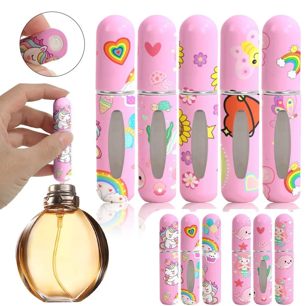 

New 5ml Perfume Bottle Refillable Portable Cosmetic Container Cartoon Perfume Sprayer Travel