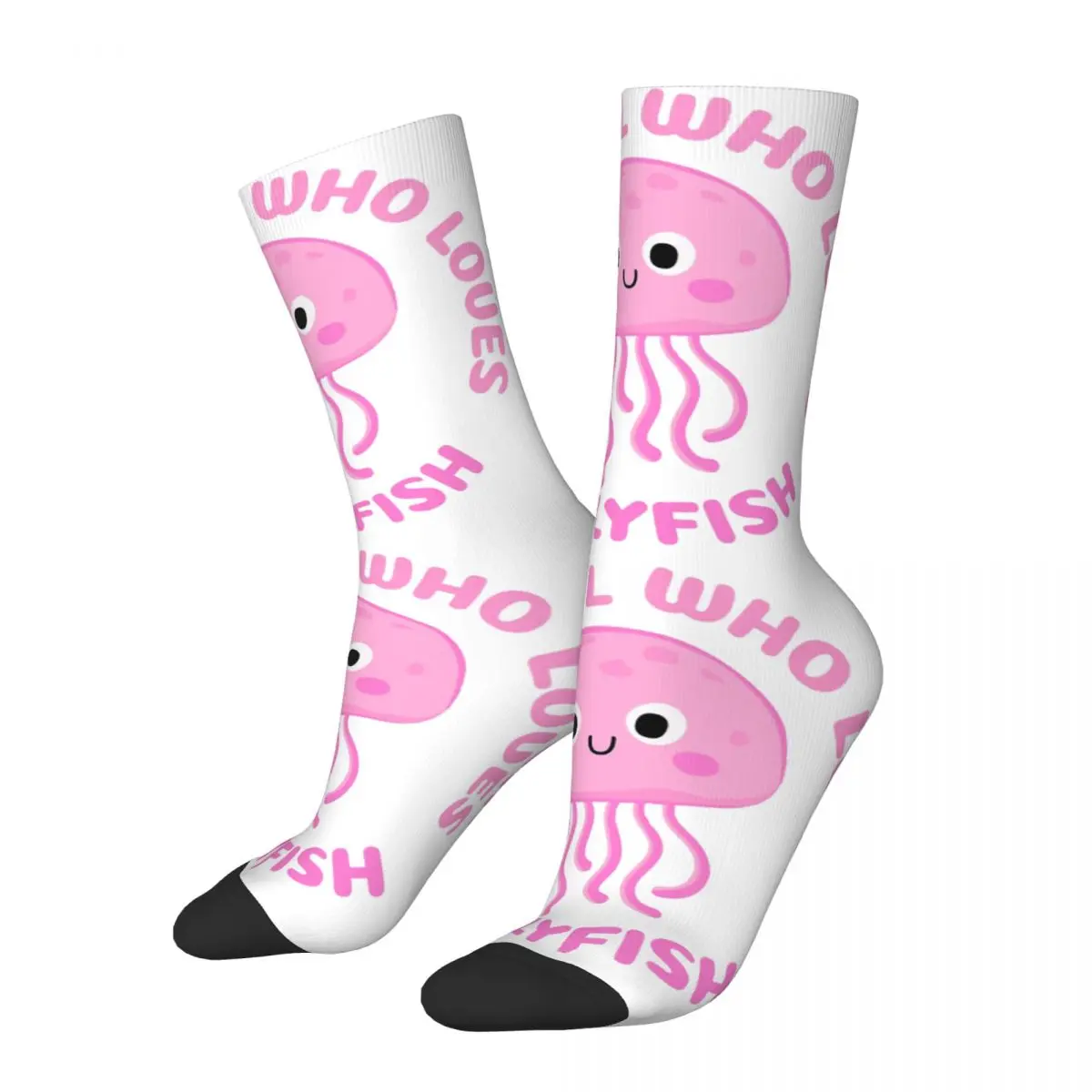 Just A Girl Who Loves Jellyfish Men Women Socks Windproof Novelty Spring Summer Autumn Winter Stockings Gift