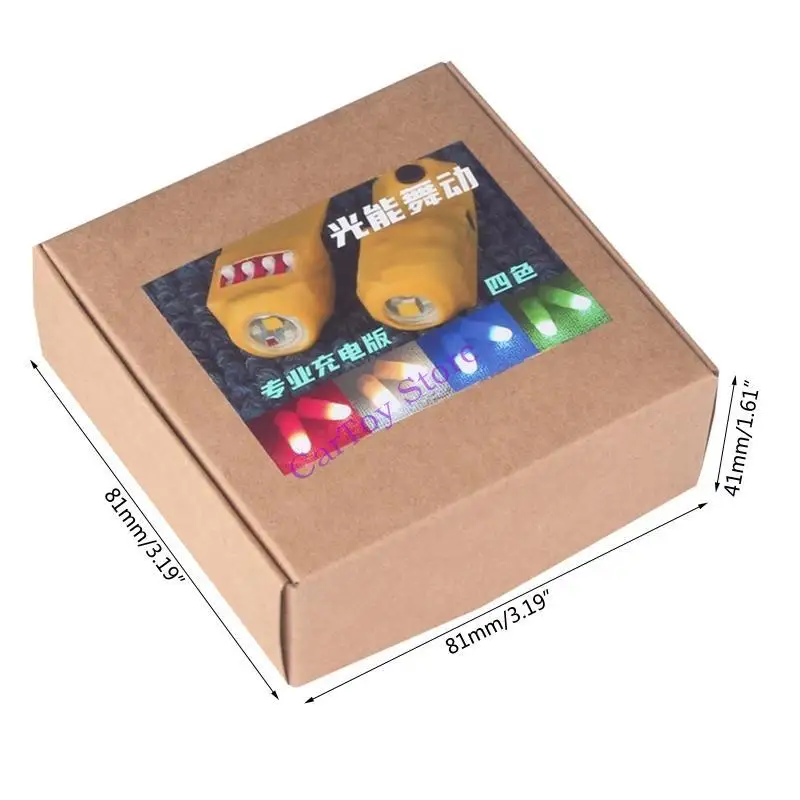 634f Thumbs Licht speelgoed voor volwassen goocheltruc rekwisieten lichte led flitsende vingers