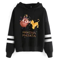 2024 New in Cute Hakuna Matata Hoodie Disney The Lion King Sweatshirt Women Clothes Hoody Famale Hoodies Kawaii