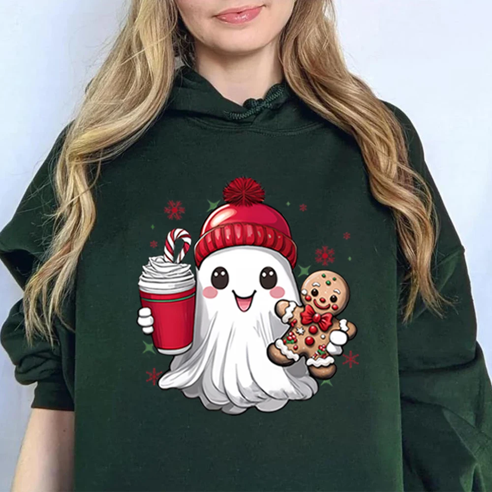 

Funny Ghost Christmashoodie Most Wonderful Time of The Year Shirt Gingerbread Ghost Christmas Sweatshirt Cute Xmas Hoodies Gift