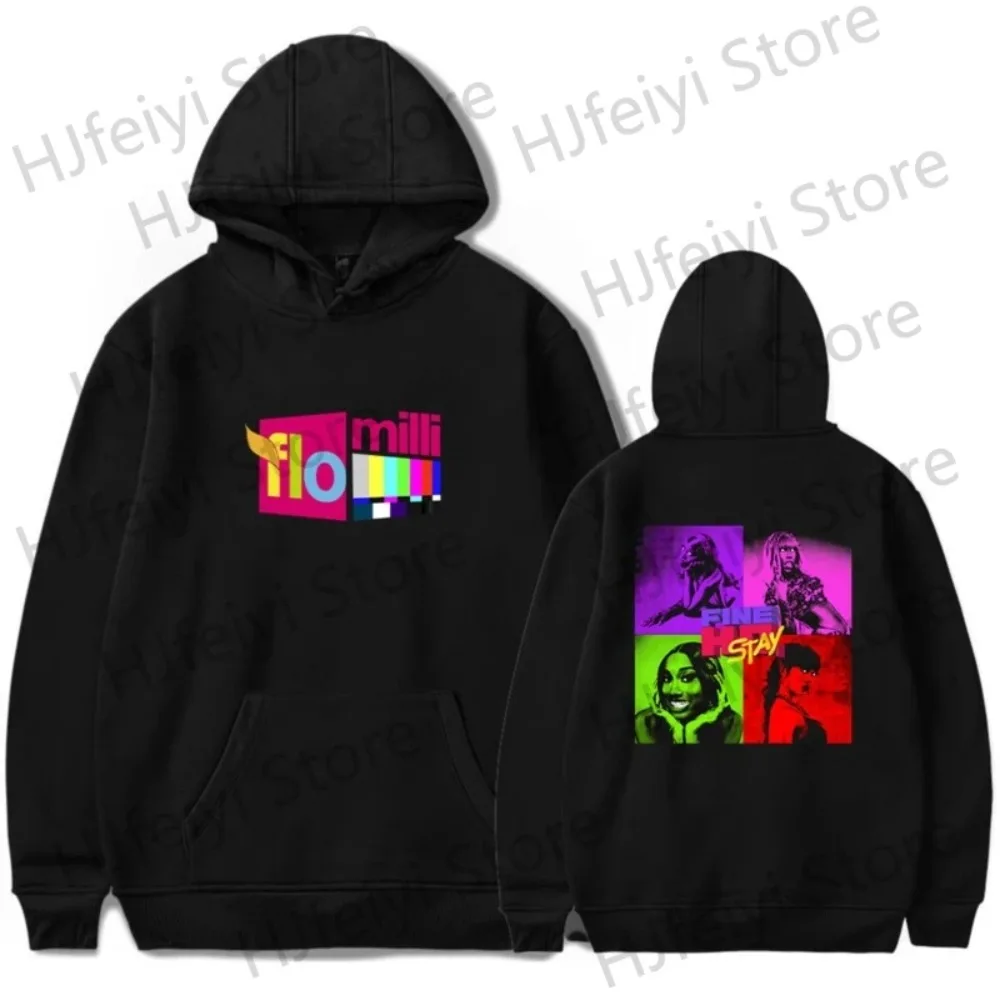 Flo Milli FINE HO STAY Merch Hoodies Winter For Men/Women Unisex Casuals Cosplay Long Sleeve Sweatshirt Hooded