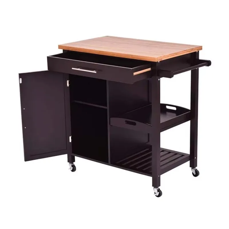 3 floors 2 drawers kitchen vegetable storage island trolley kitchen furniture home dining room use other kitchen furniture