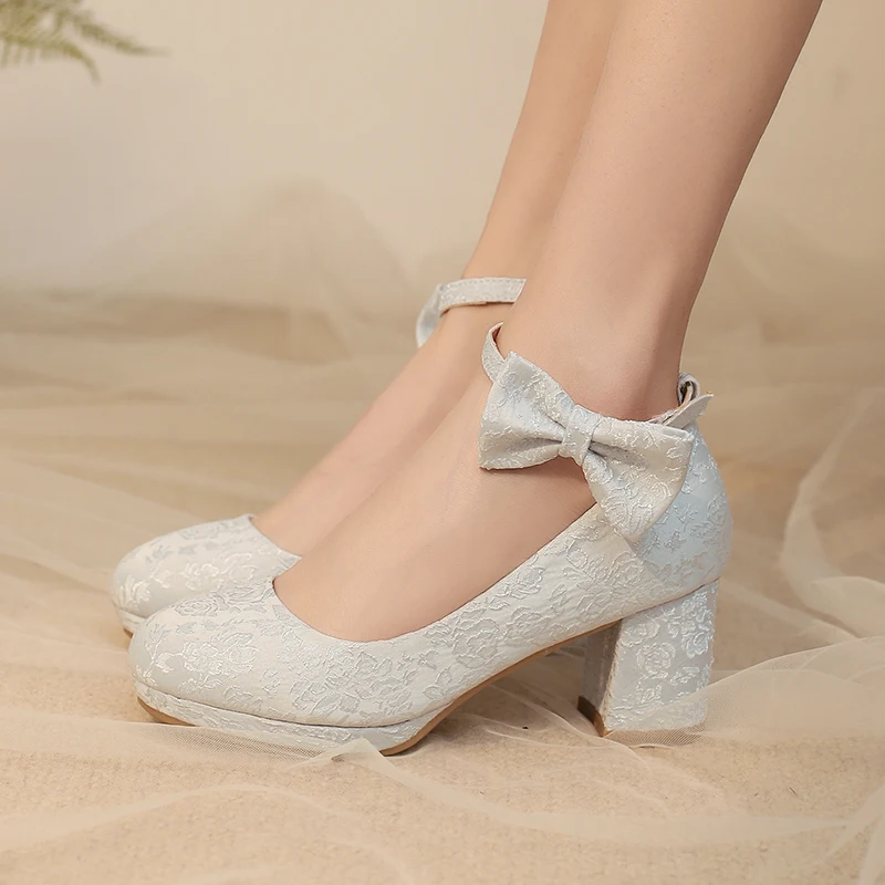 

YQBTDL/2026 Тканевые туфли Лолиты на высоком каблуке с рисунком для девочек, бежевые, розовые, зеленые, вечерние туфли-лодочки Мэри Джейн на платформе с ремешками, туфли принцессы 12+ года
