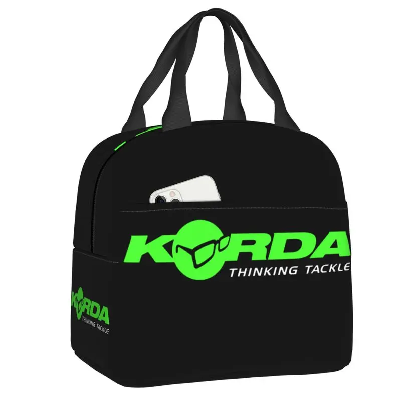 Kordas Fishing Logo Insulated Lunch Bags for Fish Carp Fisherman Gift Portable Thermal Cooler Food Lunch Box Kids School