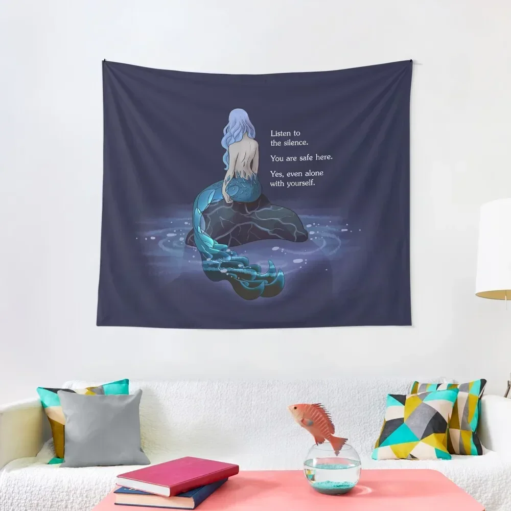 

Listen to the Silence Mermaid Tapestry Room Decorations Aesthetic Wall Decor Home And Comfort Decor Tapestry