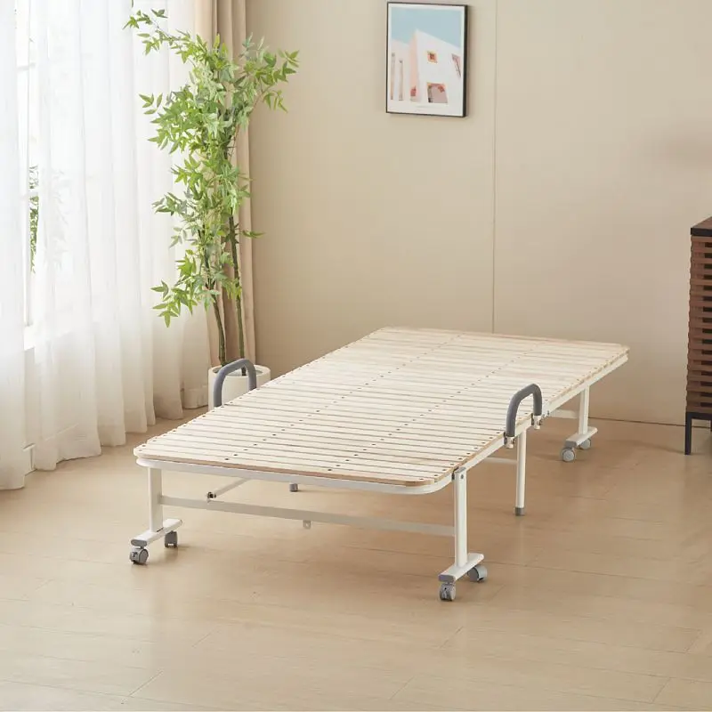 Solid wood folding bed Single folding bed Office lunch break Siesta bed Household adult escort