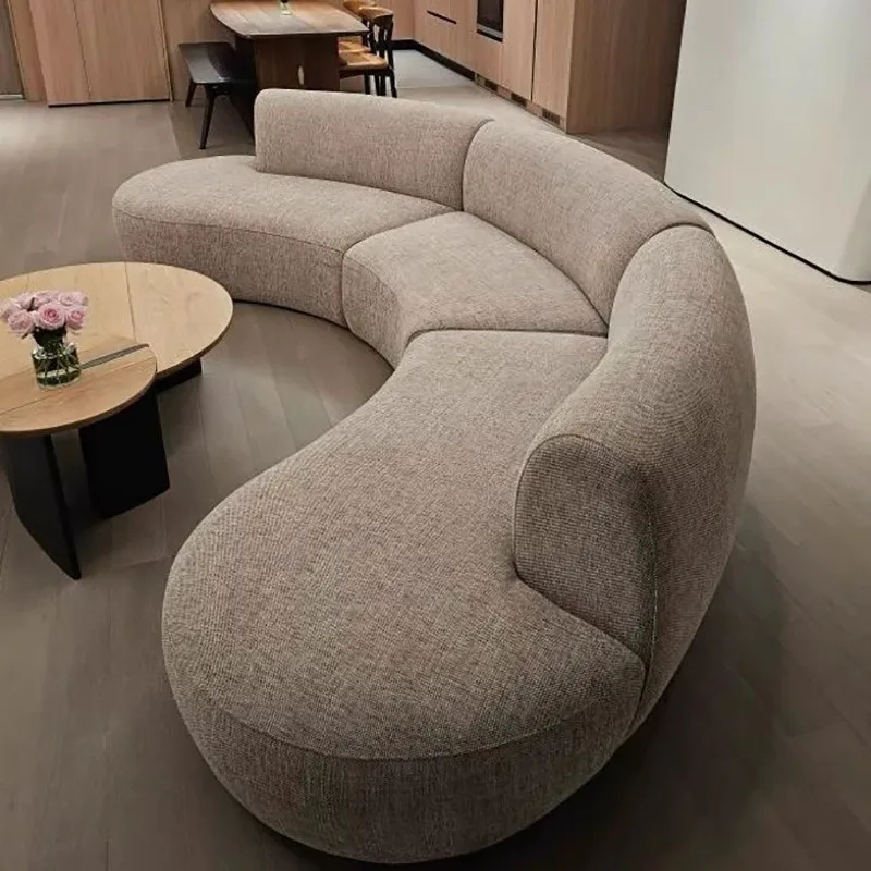 Leichtes, luxuriöses, schlichtes Stoffsofa