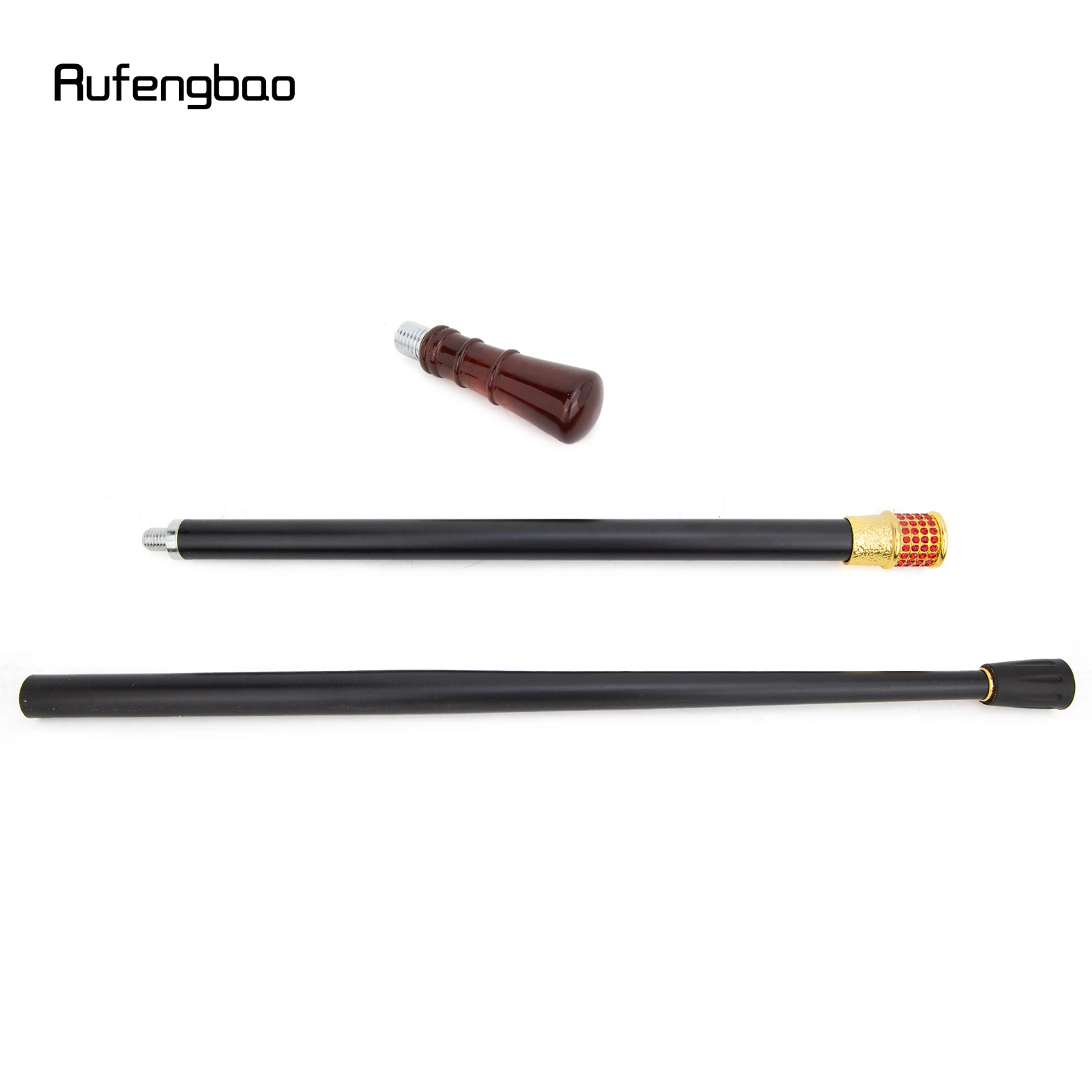 ไม้กายสิทธิ์เรซิ่นทรงกลมสีแดง ด้ามจับสีแดงทอง ไม้เท้าเจ้าหญิง ไม้กายสิทธิ์คอสเพลย์ งานแต่งงาน งานวันเกิด ขนาด 92 ซม.