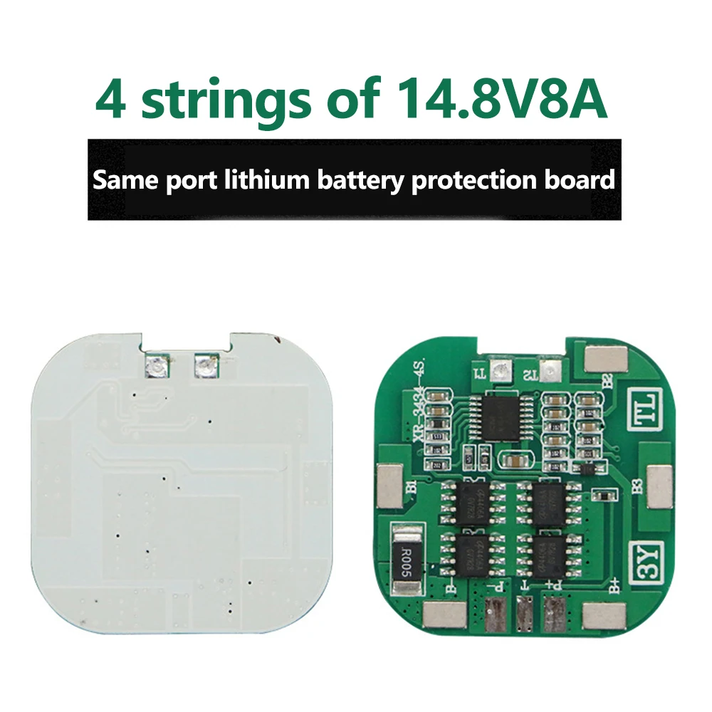 4S 14.8V /16.8V 20A 18650 Li-ion Lithium Battery Charge Board BMS with Overcurrent Short Circuit Protection Same Port Connection