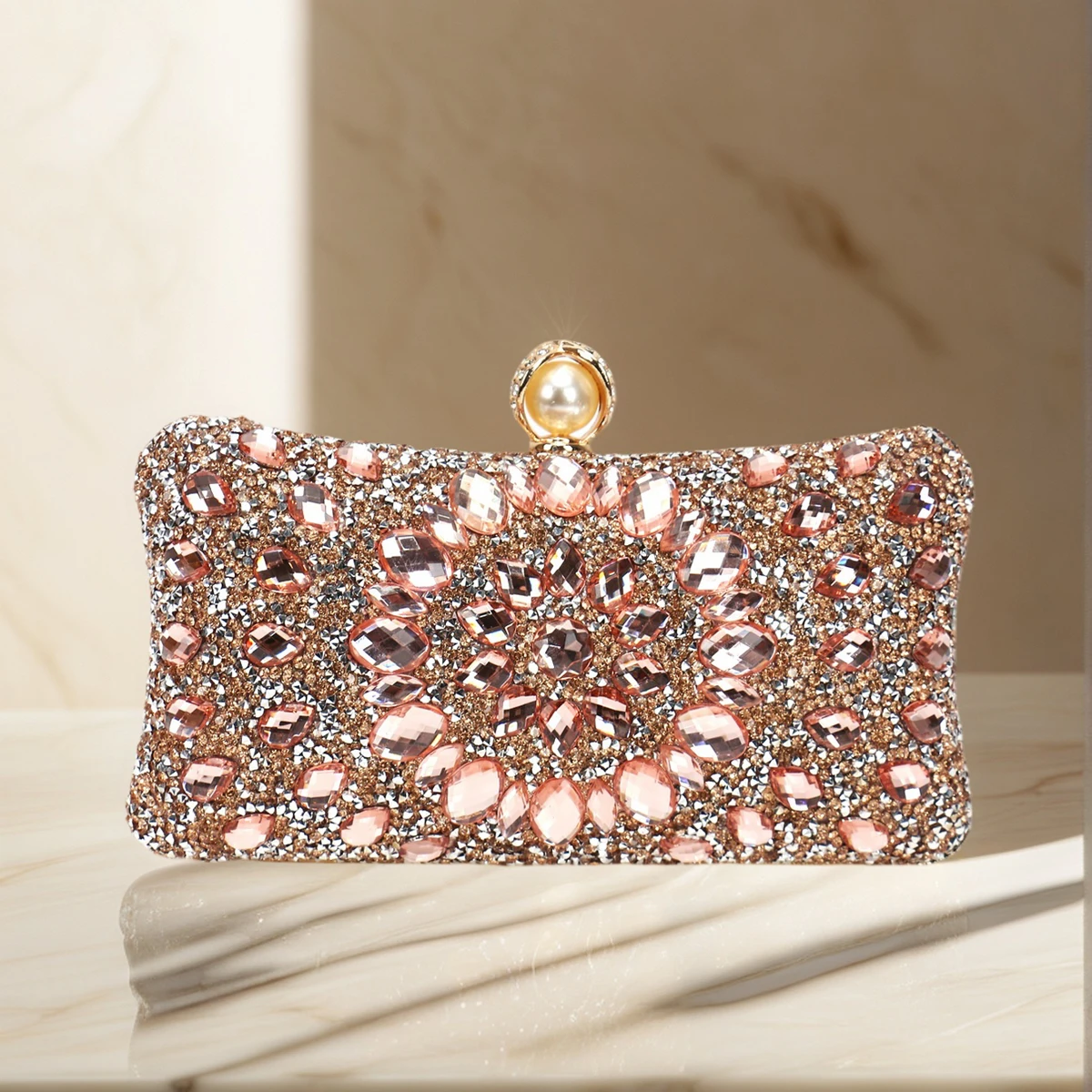 الاكريليك الماس حقائب السهرة حفل زفاف الفاصل أحجار الراين الساخن تصميم سلسلة حقائب الكتف #4