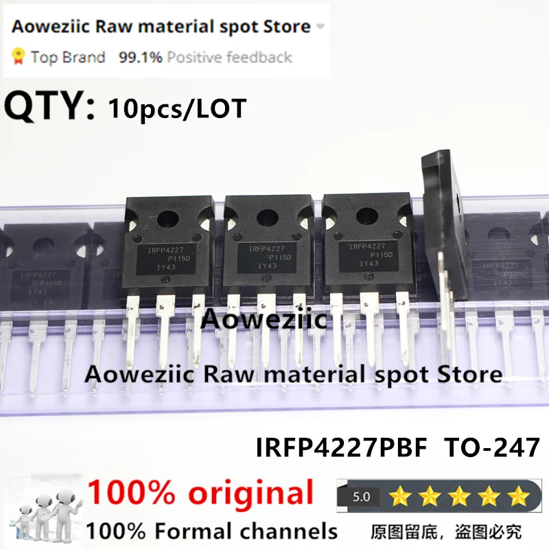 Aoweziic-IRFP4227PBF IRFP4GG TO-2024, Nouveau, Importé, Original, Canal N, MOS FET, 100 V, 65A, 247 + 200%