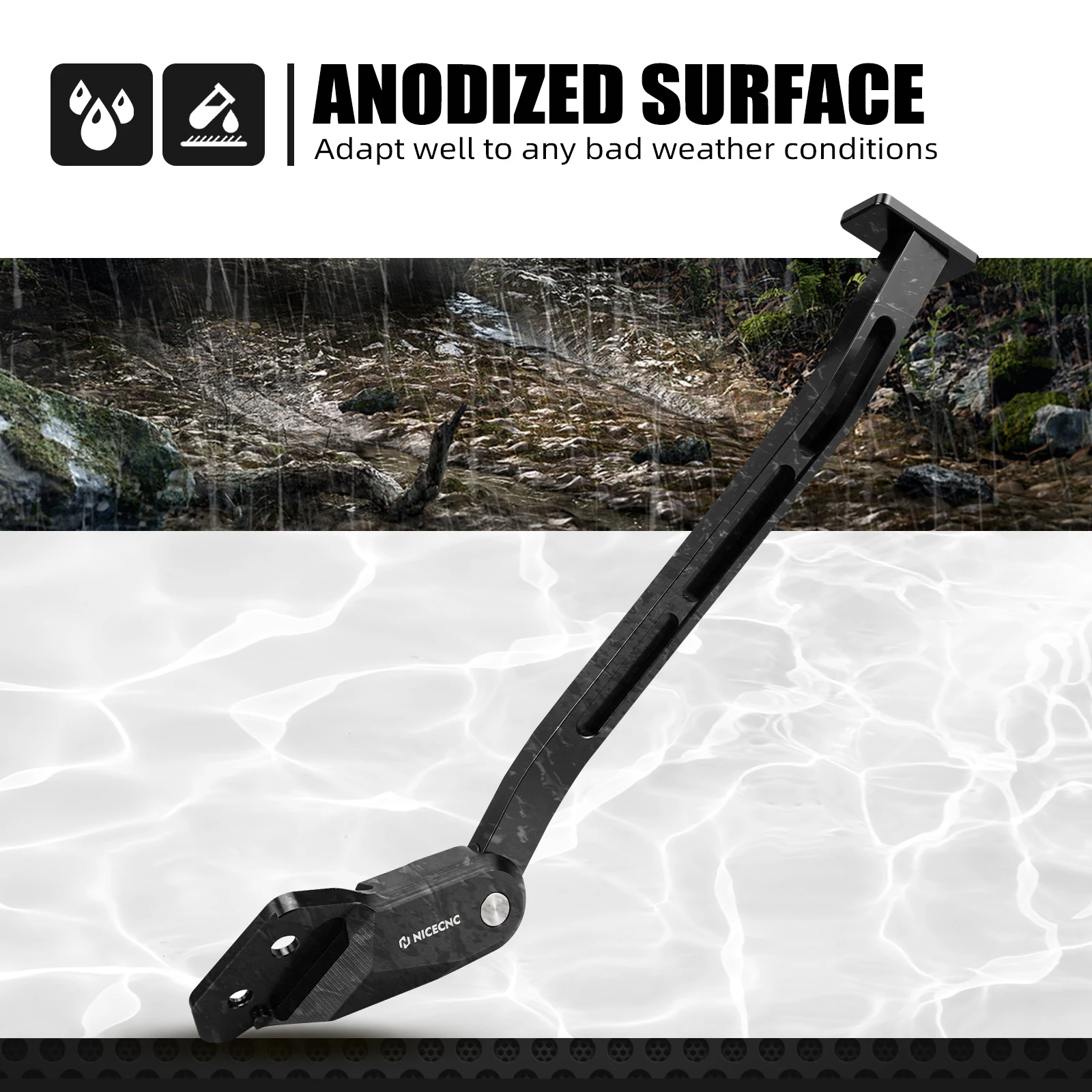 NICECNC لهوندا CRF 250R CRF 450R 2019-2025 CRF450RWE 2024-2025 CRF250RWE 2025 دراجة نارية الجانب حامل مسنده وقوف السيارات قوس #5