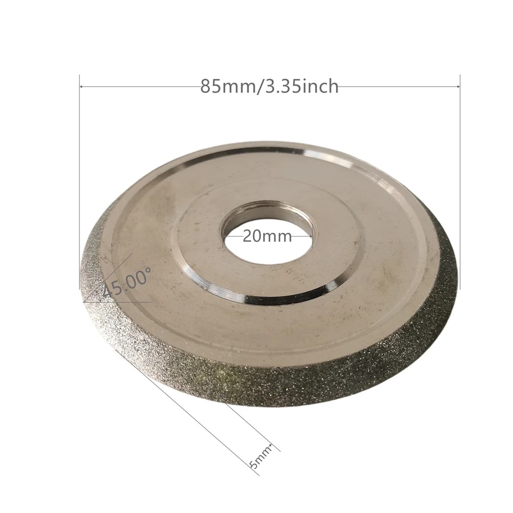 

85mm Diamond Grinding Wheel Electroplate Grinding Circle 150Grit Grinder for Carbide Metal Tungsten Steel Milling Cutter