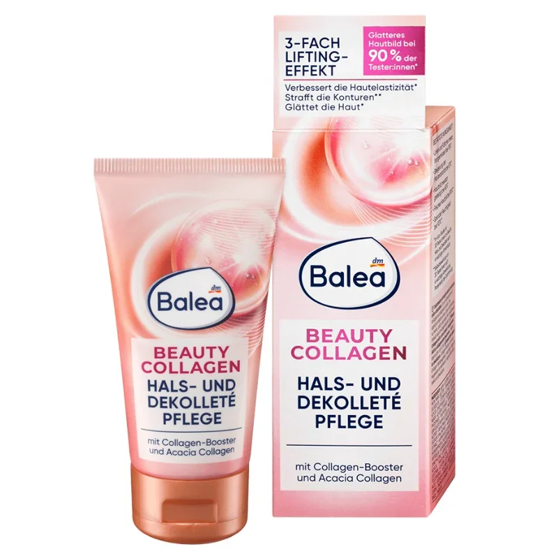 Germany Balea Beauty Collagen Neckline Cream 50ml 3X Lifting Firming Anti-Wrinkle Neck Cream Moisturizing Nourishing Skin Care