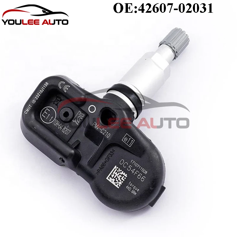 4PCS New 42607-02031 PMV-C210 4260702031 TPMS Tire Pressure Sensor For Toyota Avensis Auris RAV4 Yaris Lexus GS450h Auto Parts