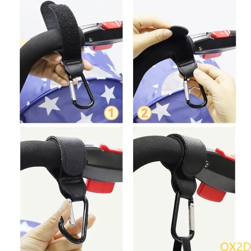 

QX2D Pram Hook Pushchair Bag Hanging Hook Durable Climbing Hooks Stroller Accessories