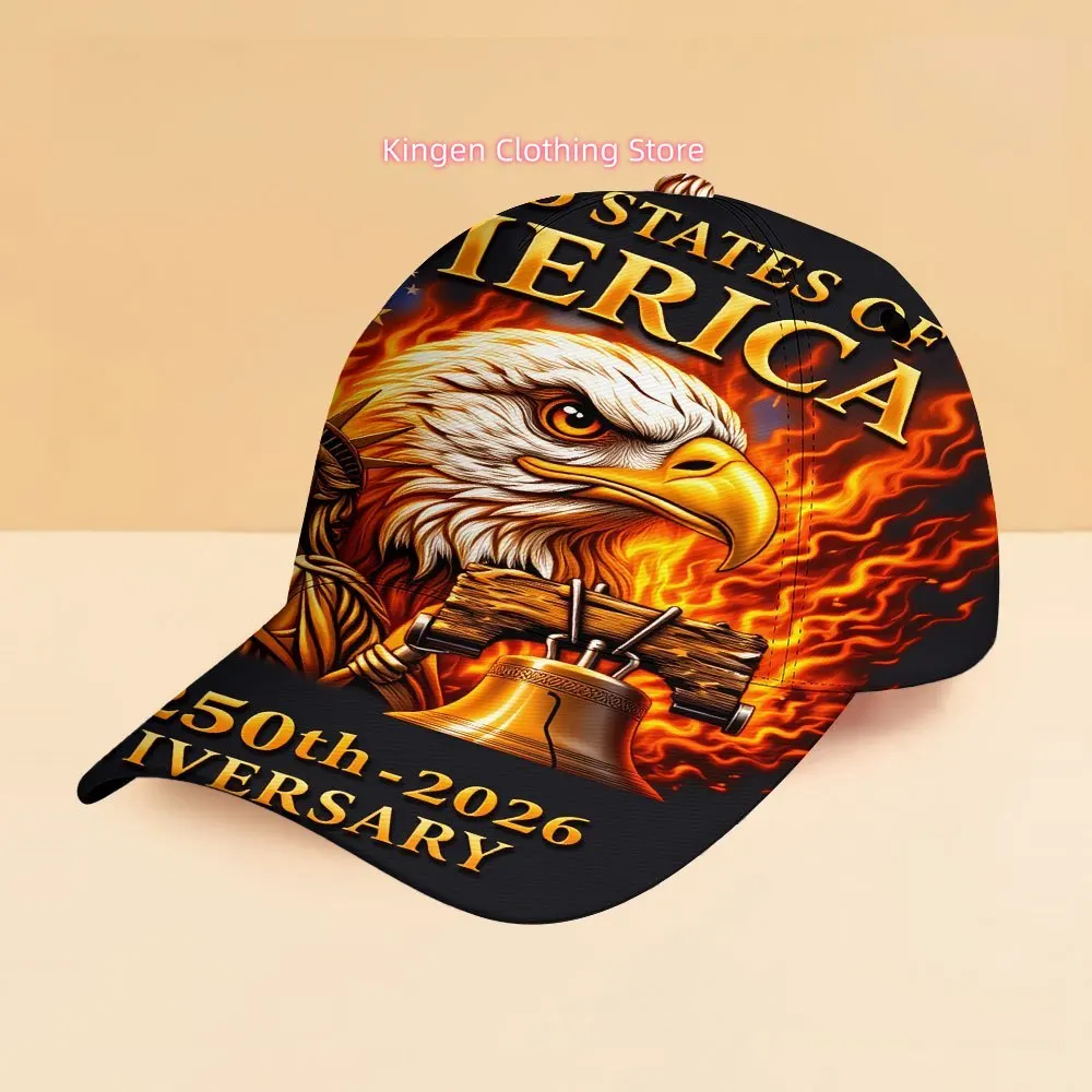 1 Adjustable Unisex Baseball Cap, Decorated with a 250Th-Anniversary Commemorative Design of The United States, Suitable for Out