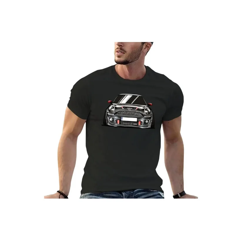 The new Toonart 2012 Mini John Cooper S Works Gp Art Printed T-shirt Casual Hip Hop short sleeve top for men and women