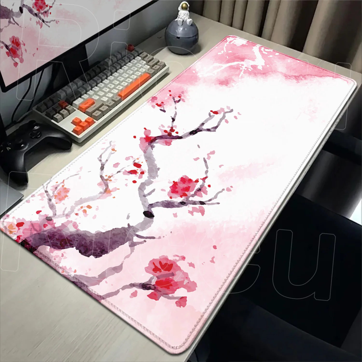 

New Many People Like Pink Cherry Blossom Mousepad Home Gaming Office Computer Mouse Pad Art Sakura Keyboard Desk Mat Accessories