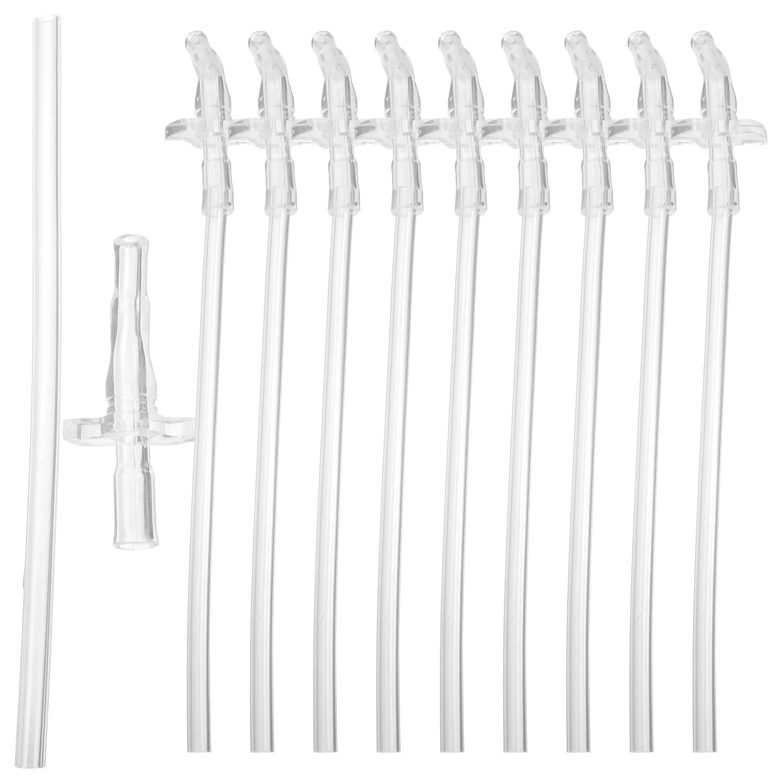 

1 Set Silicone Drinking Straws Reusable Replacement Multi-Function Water Bottle Accessories Straight Flexible Straw For