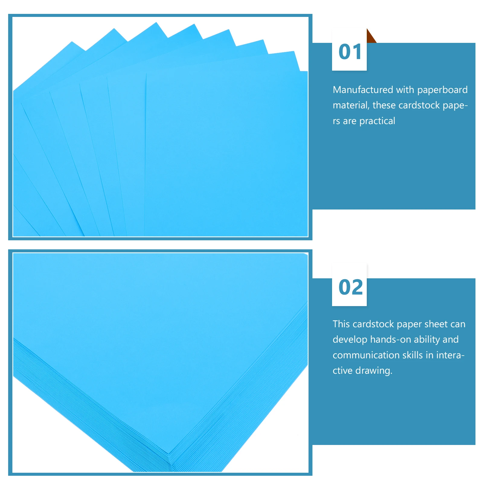 

50 Sheets Cardstock For Drawing Thick Art Paper Kids Students Blank Greeting Cards Sketch Craft Sheets Colored Paper A3 Large