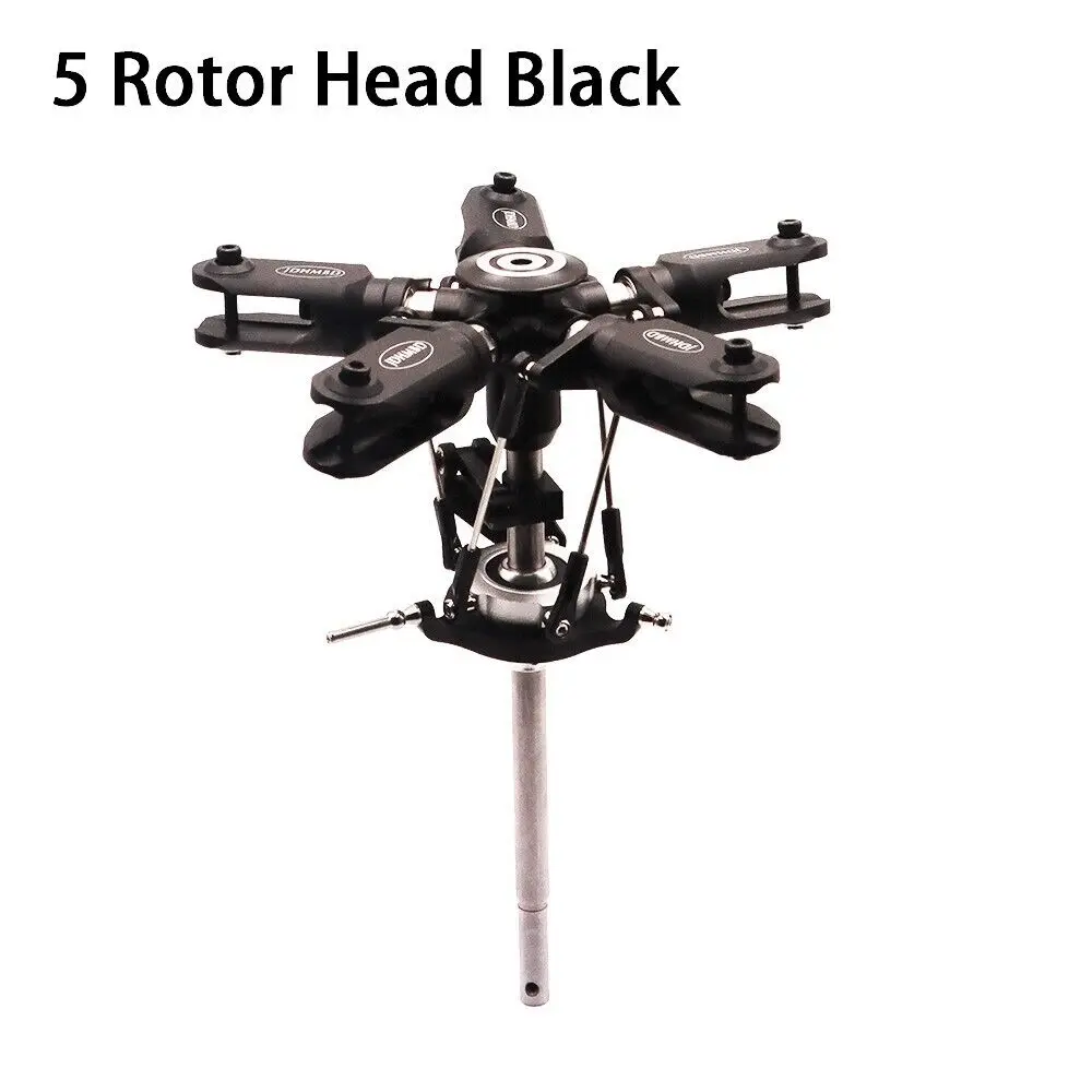 JDHMBD 500 RC Helicopter Accessory 5-Blades Main Rotor Head Set For Align Trex 500 Helicopter