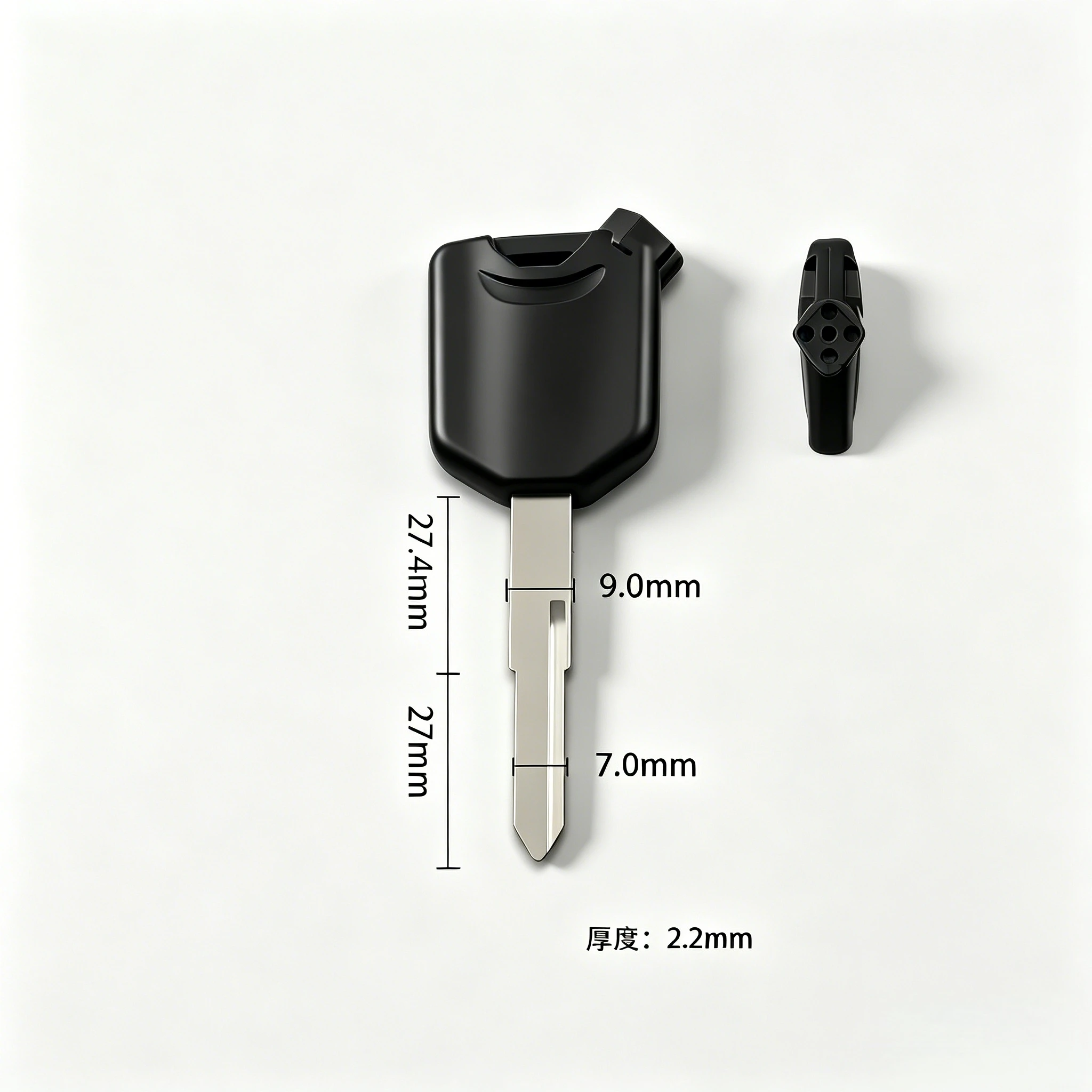 Suitable for Honda Shindao Wuyang WH100 Xixi 125CC Jiaying Magnetic Motorcycle Key Blank