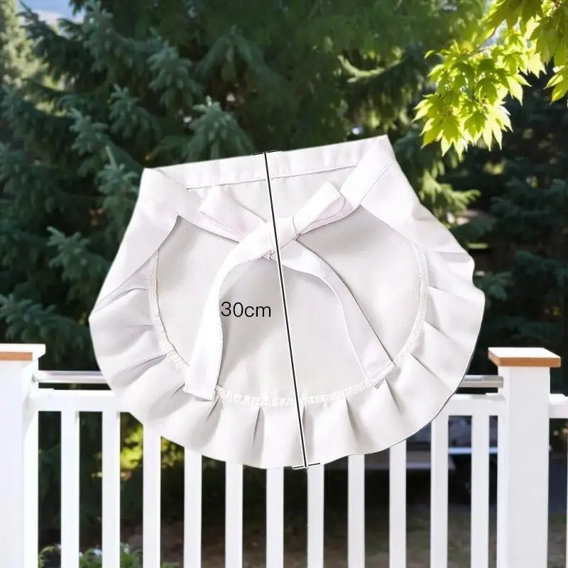 1 Uds. Delantal de cintura para Cosplay de camarera, medio delantal, delantales de cocina para disfraz