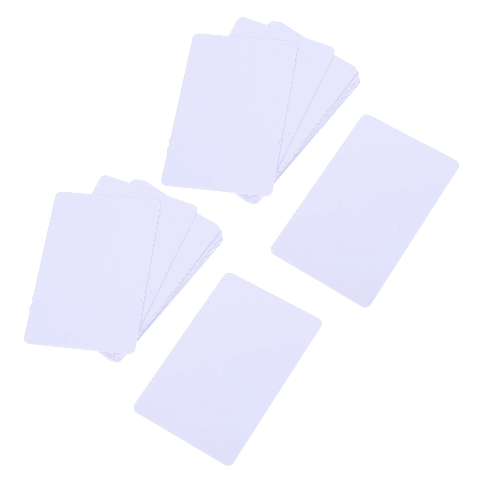 250 قطعة من بطاقات الهوية البلاستيكية البيضاء الفارغة مع شريحة مدمجة لبطاقات أمان شارة الأعمال القابلة للطباعة