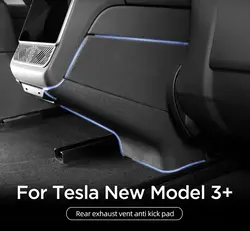 Dla Tesla Model 3 Highland 2024 Wylot powietrza Anti Kick Pad Obustronna naszywka ochronna Osłona przeciw zabrudzeniom Akcesoria samochodowe