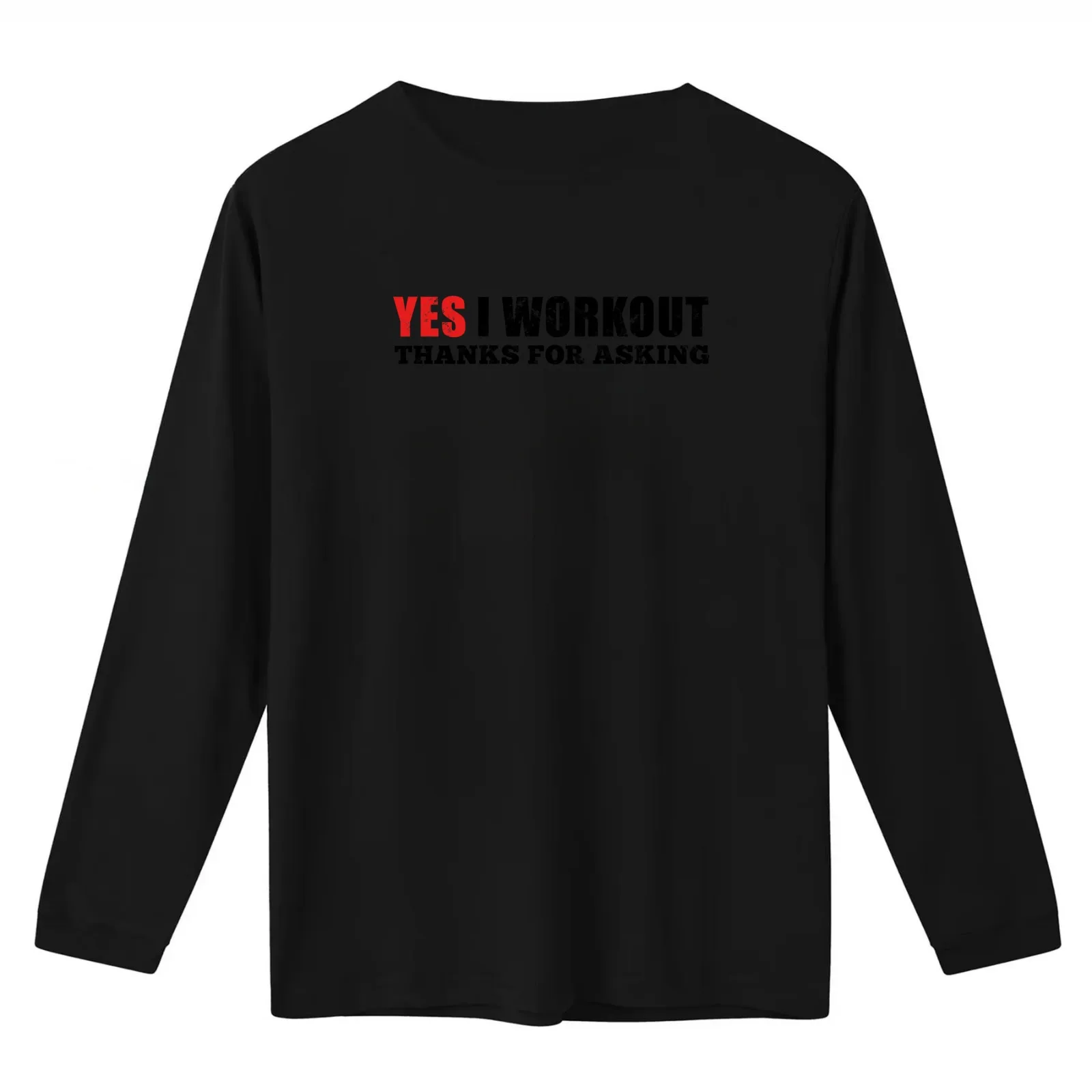 Yes I Workout Thanks For Asking T-Shirt Summer Casual Cotton Tee Oversized Streetwear Tops Vintage Graphic Print 100% Cotton