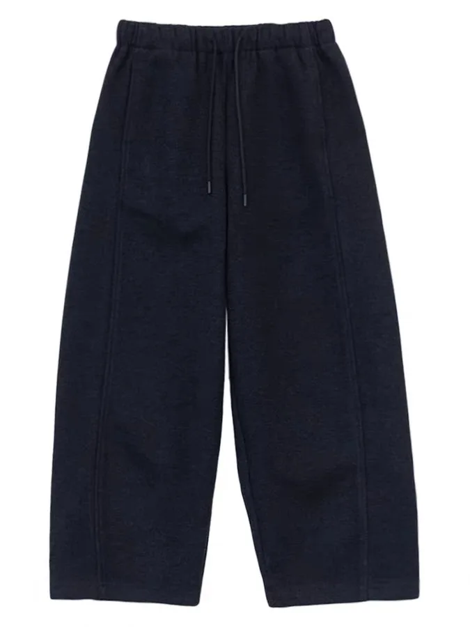 Verdikte artistieke broek met rechte pijpen Dames losse veelzijdige woon-werkverkeer Retro kleur Casual broek Hoge taille Rechte snit