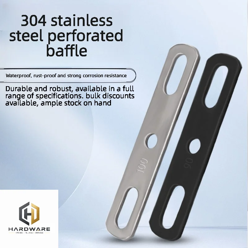 304 stainless steel thickened flat gasket with holes, baffle bolt accessories, double-hole metal steel sheet, iron sheet, straig