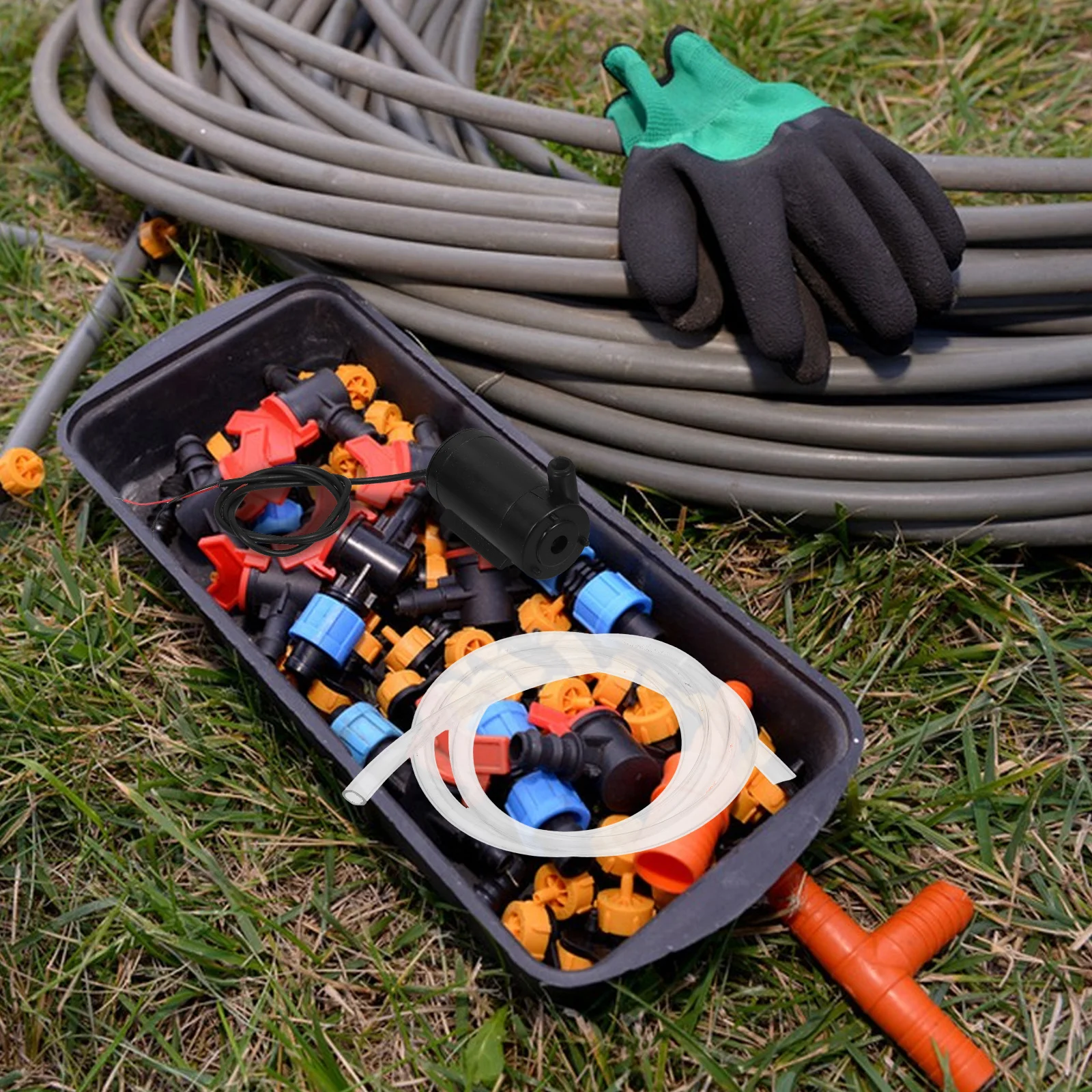 

4Pcs Micro Submersible Water Pump Transparent Dc 3-5V Small Low Noise Mini Fountain Aquarium Fish Tank Pond Hydroponics