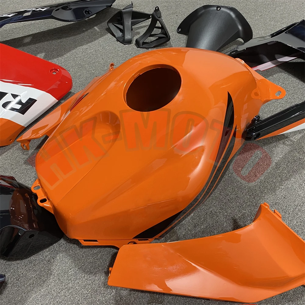 オレンジ色のオートバイのフェアリングキット,ボディワークセット,高品質,ABS射出成形,cbr 600rr cbr600 rr cbr600rr 2003 2004