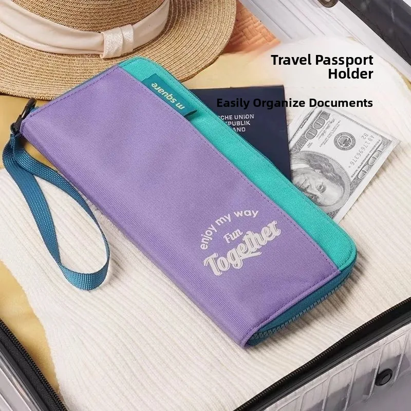 travel-document-wallet-portable-passport-holder-storage-bag-multi-function-card-case-convenient-carry-on-luggage-for-students