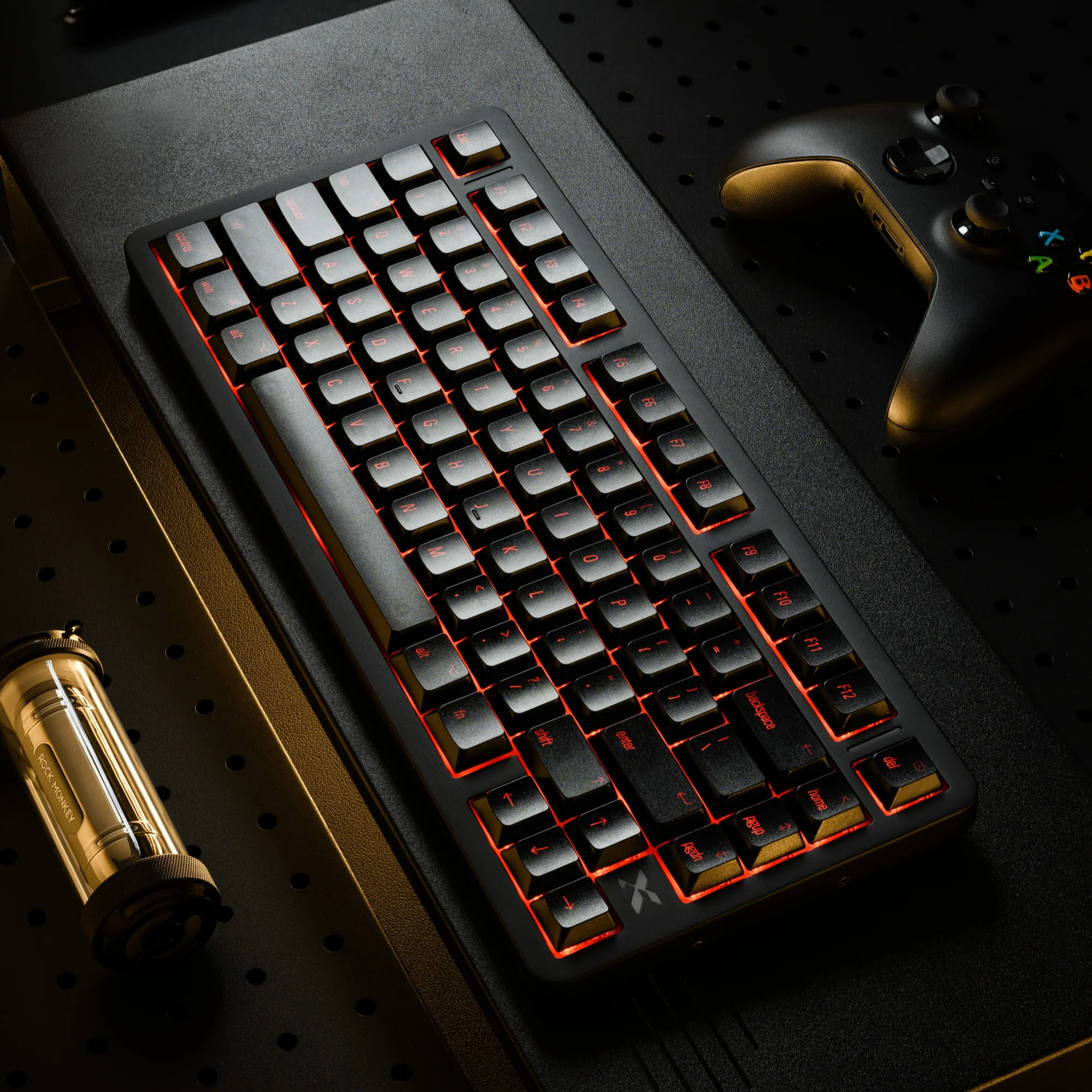 XVX L75 Air Low-Profile Wireless RGB Mechanical Keyboard Tri-Mode Gasket Mounted Full Aluminum Ultra-Slim Shine Through Keyboard