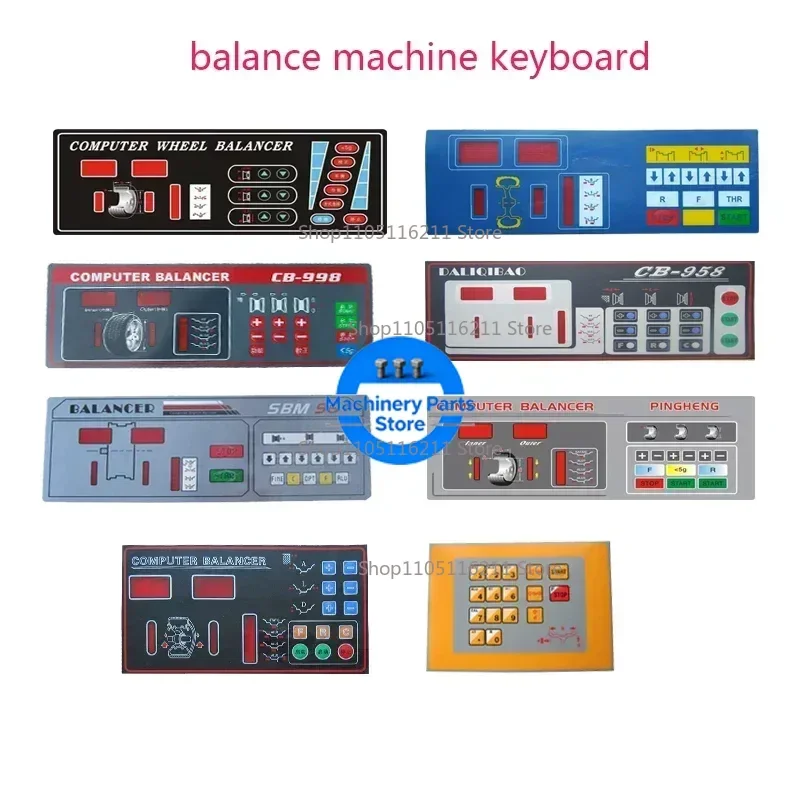 

Различные модели балансировочного станка для шин, клавишная плата, динамический балансировочный инструмент, сенсорный переключатель, панель управления, дисплей