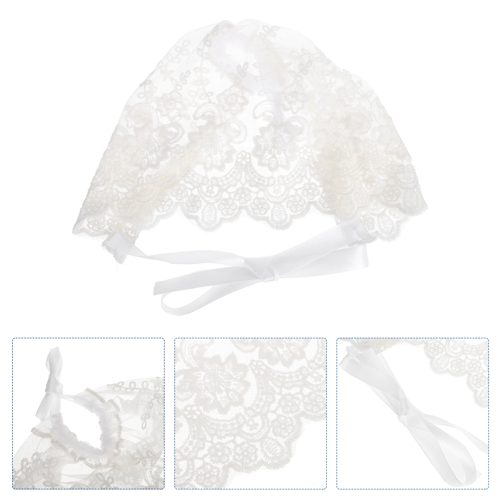 

1pcs Soft Baby Lace Flower Bonnet Cotton Adjustable Breathable Hat Infant Kids Sun Protection Spring Summer