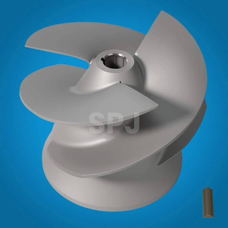 

Трехлопастной импеллер из пескоструйной обработанной нержавеющей стали для лодочных моторов Yamaha, Honda, Mercury Marine