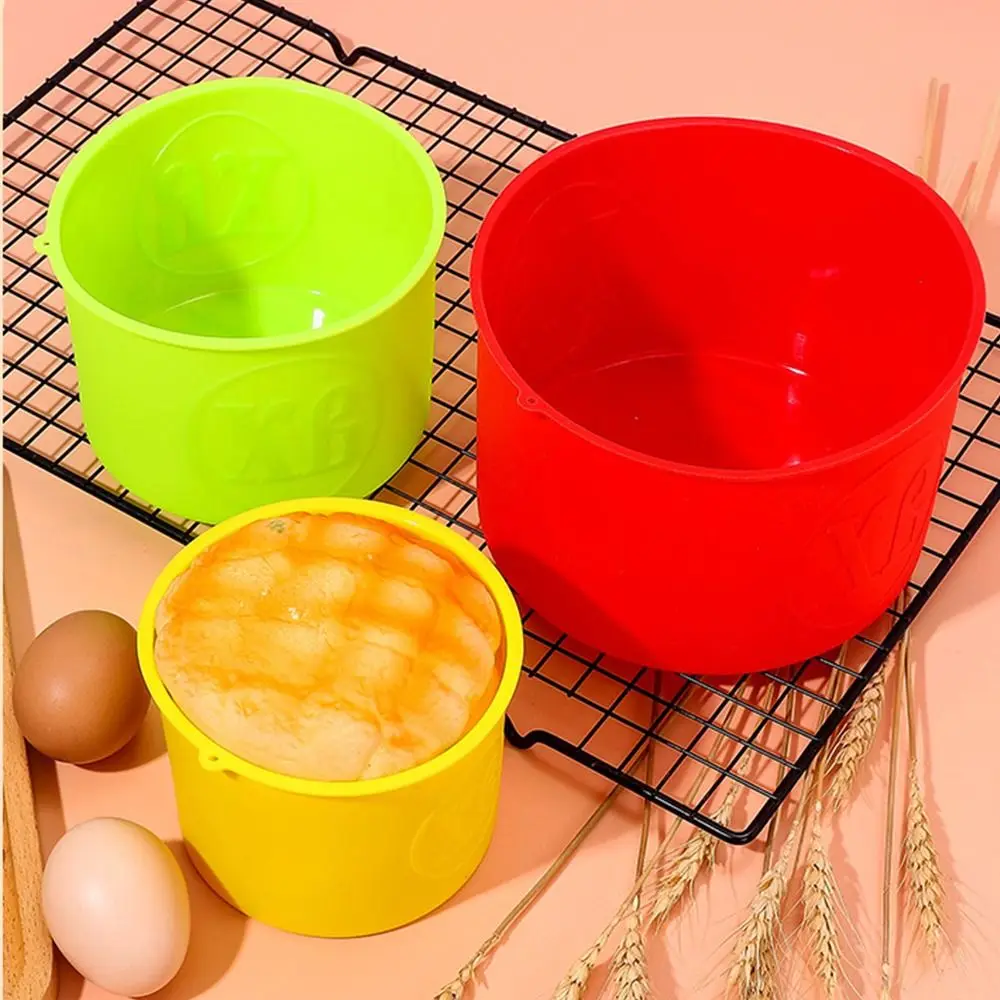 1/3PCS Food Grade Silicone Cake Mold Simple Circular Cake Barrel High Temperature Resistant Baking Mold