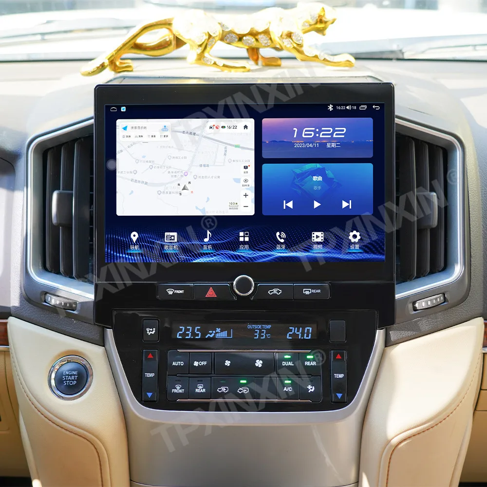 

Intelligent Qualcomm Car Radio Carplay Android 13 Screen For Toyota Land Cruiser 2016-2021 GPS Navigation Upgrade IPS Head Unit