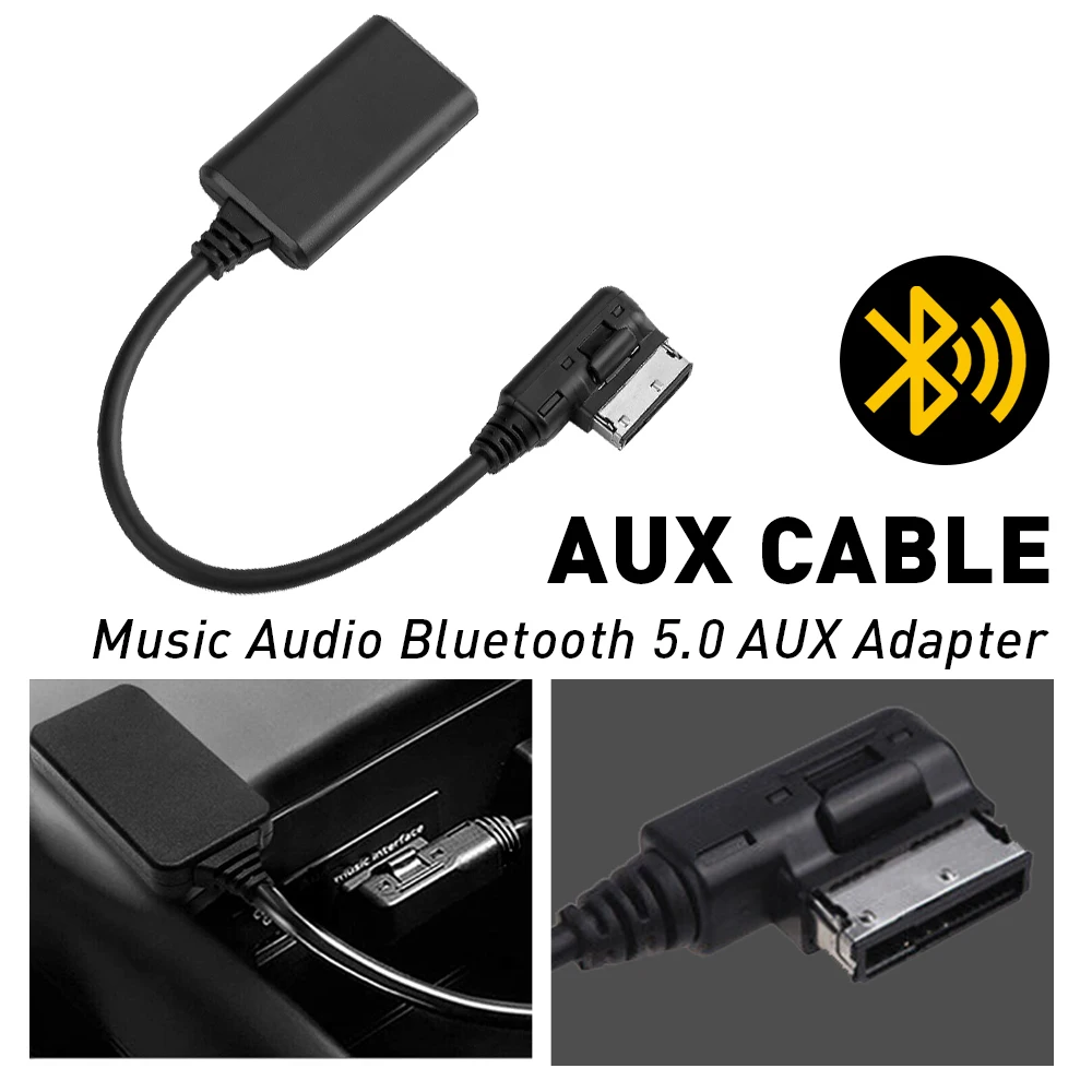 Bluetooth 5.0 Music Interface AUX Audio Cable Adapter For Audi A1 A3 A4 A5 A6 A7 A8 Q3 Q5 Q7 S4 S5 S6 S7 S8 with AMI Interface