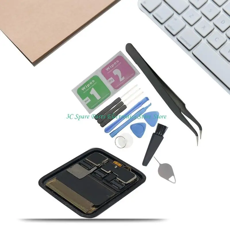 

12pc для IWATCH3RD GENERGion GPS 38/42 мм SmartWatch ЖК -дисплея Ремонт дисплея с инструментами