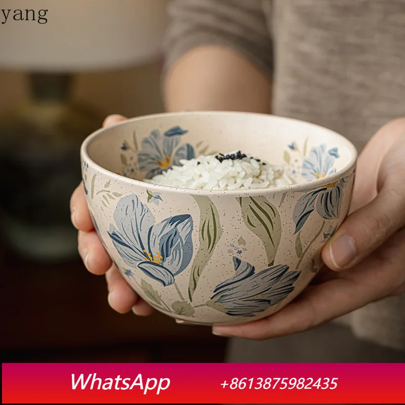 

LTT sesame glaze ceramic bowl special sugar water bowl thickened rice bowl