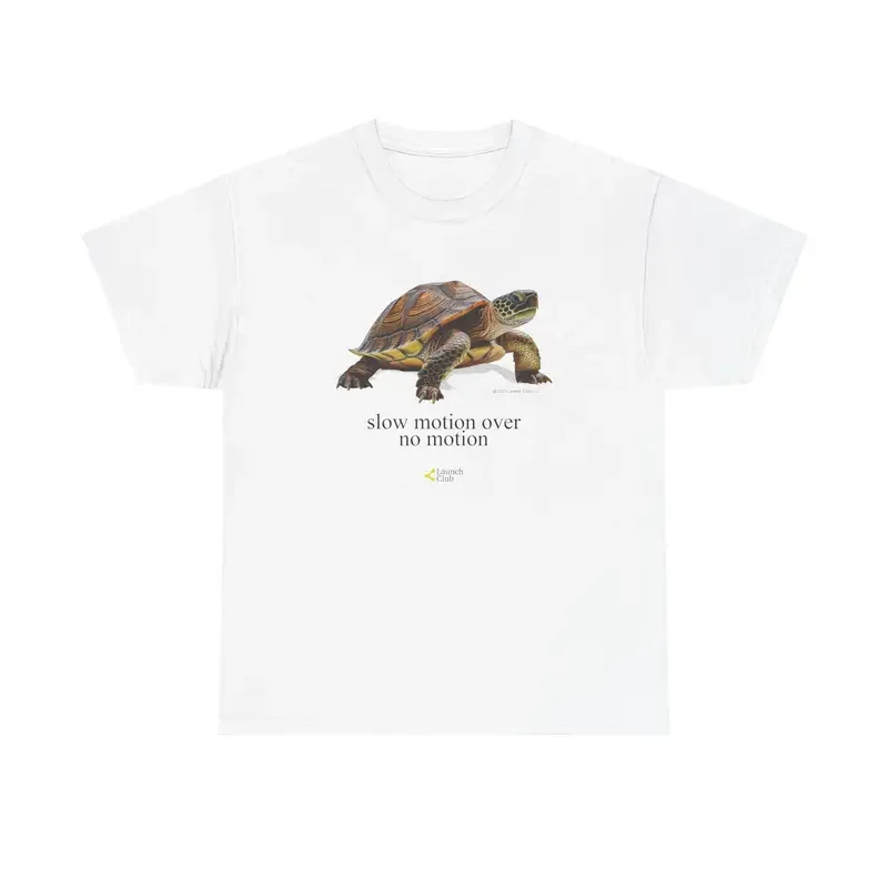 Men's Cotton Round Neck Slow Motion Turtle Graphic T-Shirt - Relaxed Fit Short-Sleeve Top, Reinforced Stitch, Casual Retro Vintage Streetwear, Ivan Cornejo Merch, Jungkook Black Sluggy Tee, Classic Smooth Fabric, Gifts for Him